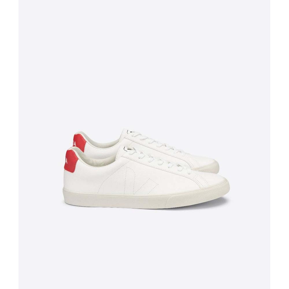 Women\'s Veja ESPLAR CHROMEFREE Sneakers White/Red | SG 616XYU